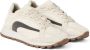 BRUNELLO CUCINELLI Witte canvas en suède lage sneakers White Dames - Thumbnail 3