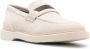 BRUNELLO CUCINELLI Witte Leren Suède Instappers Slip-On Schoenen Beige Dames - Thumbnail 4