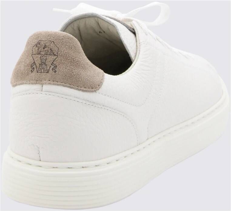 BRUNELLO CUCINELLI Witte Lichtgewicht Natuurlijke Sneakers White Heren