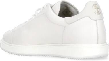 BRUNELLO CUCINELLI Witte Pebble Leren Sneakers Ronde Neus White Heren