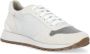 BRUNELLO CUCINELLI Witte Suède Leren Sneakers met Diamond Cut-BR Details White Dames - Thumbnail 2