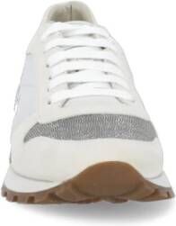 BRUNELLO CUCINELLI Witte Suède Leren Sneakers met Diamond Cut-BR Details White Dames