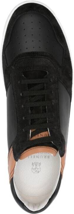 BRUNELLO CUCINELLI Zwarte klassieke sneakers Black Heren