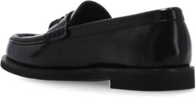 BRUNELLO CUCINELLI Zwarte Leren Loafers met Kwastjes Black Dames