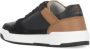 BRUNELLO CUCINELLI Zwarte Leren Sneakers Ronde Neus Vetersluiting Black Heren - Thumbnail 4