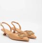 Bruno Premi Beige Gesloten Teen Sandalen met Juweelgesp Beige Dames - Thumbnail 2