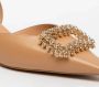 Bruno Premi Beige Gesloten Teen Sandalen met Juweelgesp Beige Dames - Thumbnail 3