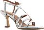 Bruno Premi Leren Hoge Hak Sandalen Gray Dames - Thumbnail 4