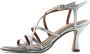 Bruno Premi Leren Hoge Hak Sandalen Gray Dames - Thumbnail 7