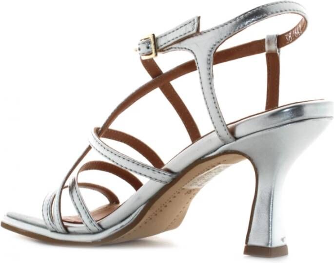 Bruno Premi Leren Hoge Hak Sandalen Gray Dames