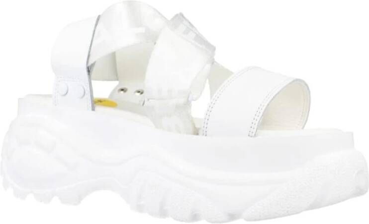 Buffalo Chunky Sole Classic Sandals White Dames