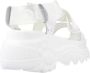 Buffalo Chunky Sole Classic Sandals White Dames - Thumbnail 4