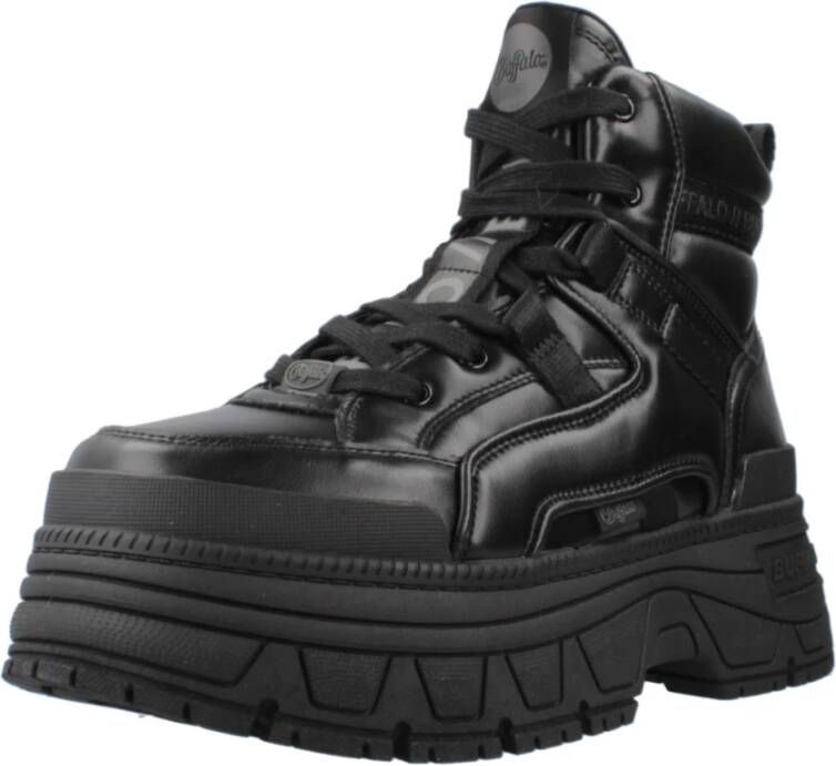 Buffalo Fusion Hybrid Mid Top Sneakers Black Dames