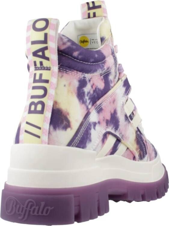 Buffalo Stijlvolle Lace-up Laarzen Purple Dames