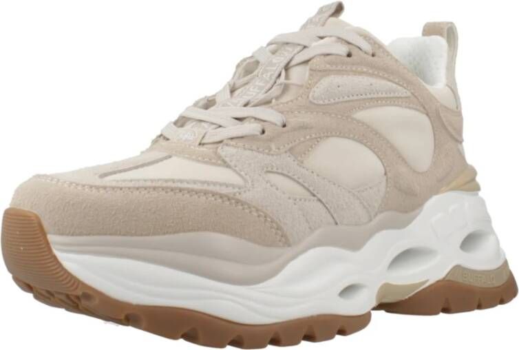 Buffalo Stijlvolle Sneakers voor Mannen en Vrouwen Beige Dames