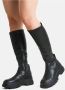 Buffalo Zwarte Grunge Eco-Leren Chunky Sole Schoenen Black Dames - Thumbnail 2