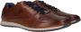 Bugatti Casual leren sneakers met versterkte hiel Brown Heren - Thumbnail 14