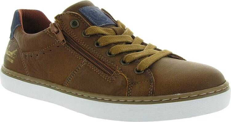 Bullboxer Casual Schoenen van Zwart Leer Brown Heren