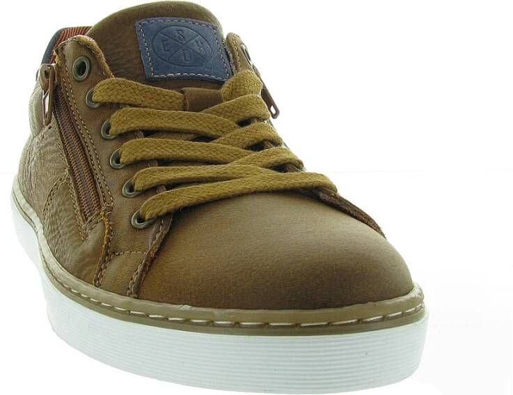 Bullboxer Casual Schoenen van Zwart Leer Brown Heren