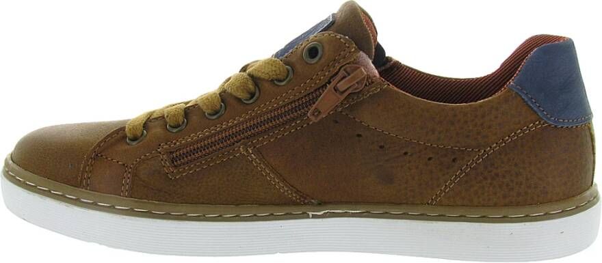 Bullboxer Casual Schoenen van Zwart Leer Brown Heren