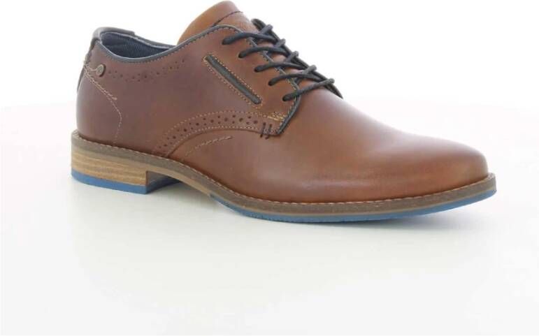 Bullboxer Herenschoenen Cognac Leer Brown Heren