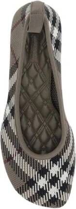 Burberry Asymmetrische Check Pumps met Kitten Heel Multicolor Dames