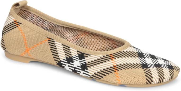 Burberry Baby Check Ballerina Flats Beige Dames