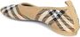 Burberry Geruite Gebreide Baby Ballerina's Schoenen Beige Dames - Thumbnail 12