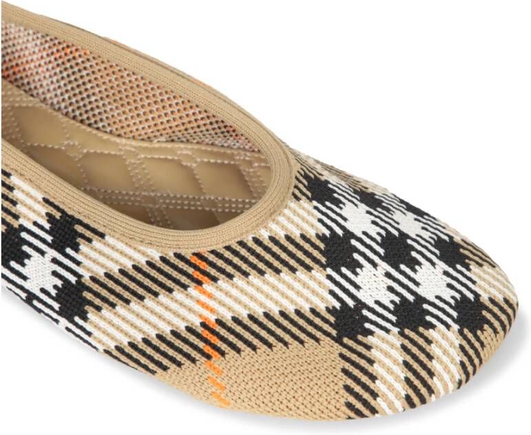 Burberry Baby Check Ballerina Flats Beige Dames