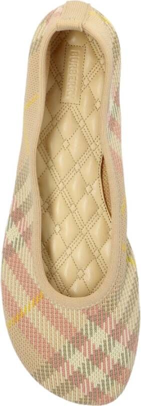 Burberry Ballerina's met ruitpatroon Beige Dames