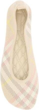 Burberry Ballerina's met stretch bovenwerk en platte zool Pink Dames