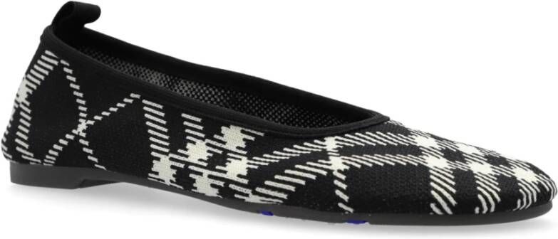 Burberry Ballet Flats Knit Black Dames