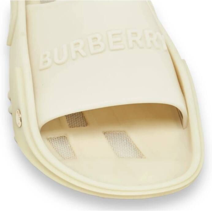 Burberry Beige Flip Flops Sandalen Nieuwe Doos Beige Heren