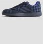 Burberry Blauwe Check Terrace Sneakers Blue Dames - Thumbnail 3