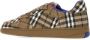 Burberry Geruit Patroon Veterschoenen Platte Zool Brown Heren - Thumbnail 6