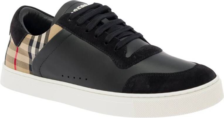 Burberry Check Sneakers Black Heren