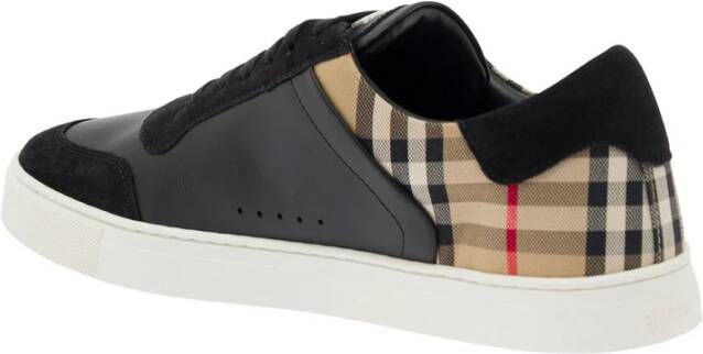 Burberry Check Sneakers Black Heren