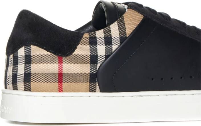 Burberry Check Sneakers Black Heren