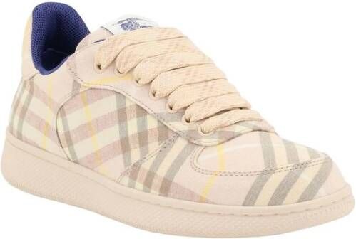 Burberry Check Sneakers met Ronde Neus Multicolor Dames