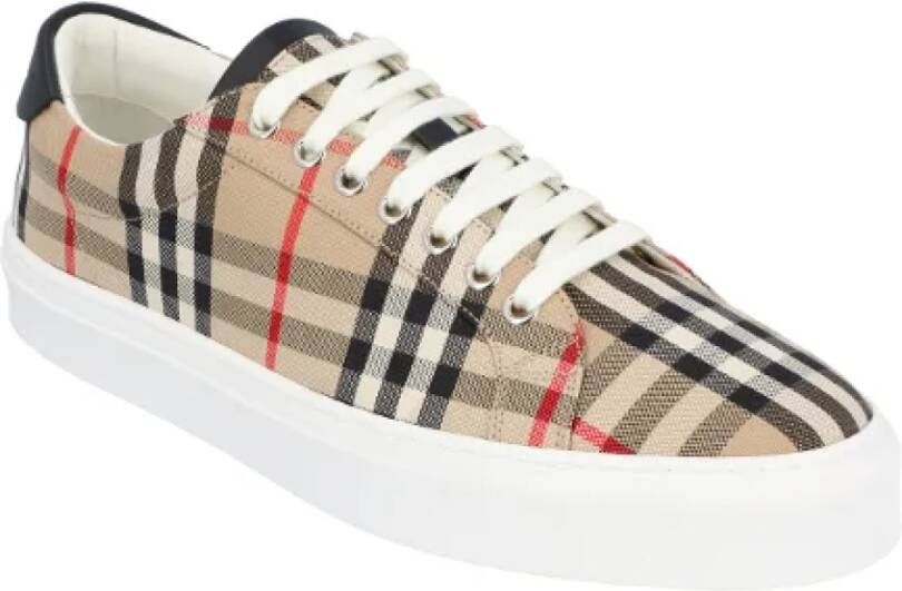 Burberry Cotton sneakers Beige Heren