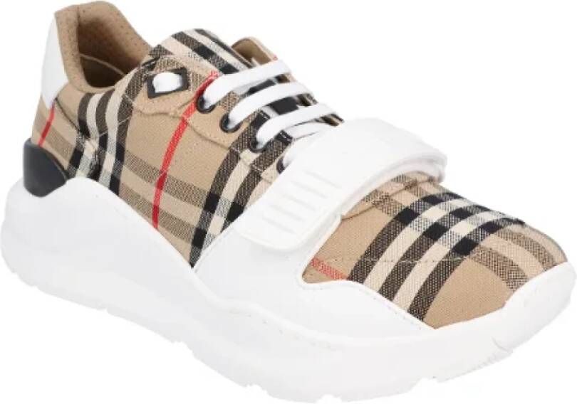 Burberry Cotton sneakers Beige Heren