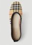 Burberry Gebreide Ballerina Flats met Ruitmotief Beige Dames - Thumbnail 6