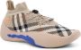 Burberry Gebreide sneakers met ruitmotief en trekkoord Beige - Thumbnail 2