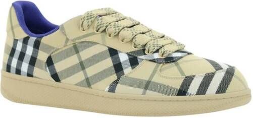 Burberry Gedrukte Sneakers met Check Patroon Multicolor Heren