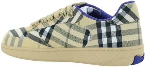 Burberry Gedrukte Sneakers met Check Patroon Multicolor Heren