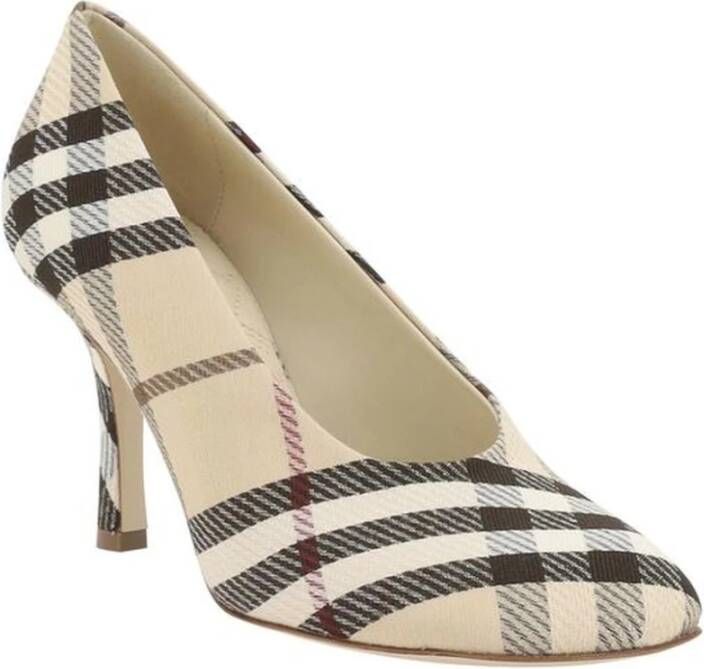 Burberry Geruite Baby Pumps met Stiletto Hak Multicolor Dames