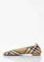 Burberry Geruite Gebreide Baby Ballerina's Schoenen Beige Dames - Thumbnail 6