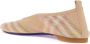 Burberry Geruite Gebreide Ballerina's met Rubberen Zool Beige Dames - Thumbnail 3