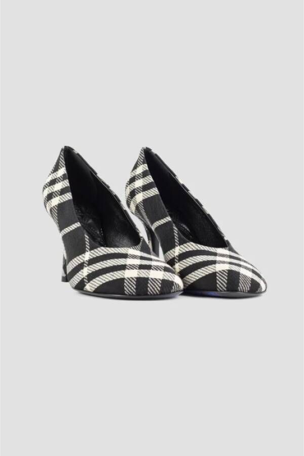 Burberry Geruite patroon hoge hakken pumps Black Dames