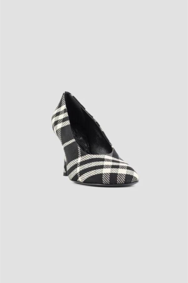 Burberry Geruite patroon hoge hakken pumps Black Dames